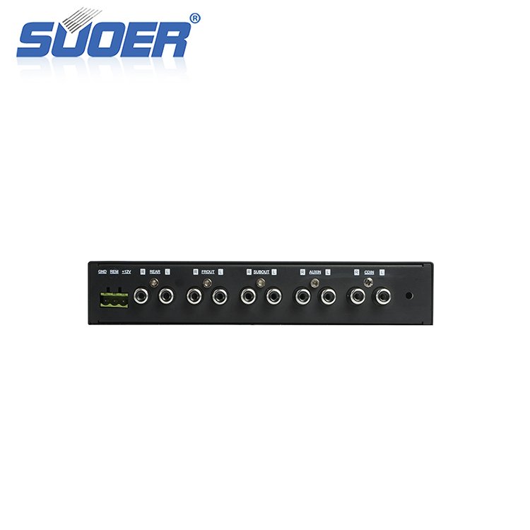 Suoer EQ-666 New Trend Product 7 Band Car Equalizer for Car Amplifier Adjustable 6 Frequency Car Equalizer