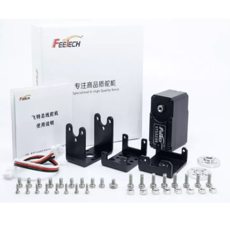 12V 30KG High Torque Smart RC Servo Full Metal Gear Servo Motor Bracket Kit DIY Arduin Robotic Arm PTZ Remote Controller