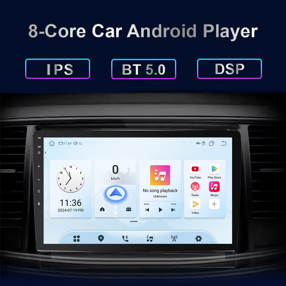 Spot Product 4+64G Single Din Touch Screen Android 13.0 Car Player High Quality 9 Inch7 Inch Universal