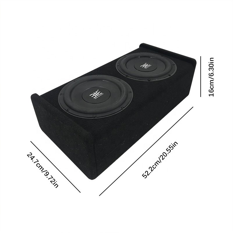 QMF-TC-0802 8 Inch New Style Super Bass Car Audio Subwoofer 12V Car Dual Subwoofers with Box and Amp