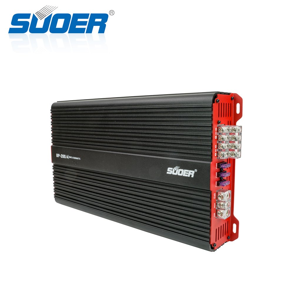 Suoer BP--200.4 4 Channel 200 Watts Car Amplifier Class AB Big Power Amp for Car