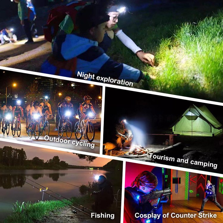 rechargeable Bicycle Light with HD Video Camera Flashlight Camping Accessories Bike Lights WiFi Smart LED IP65 Waterproof