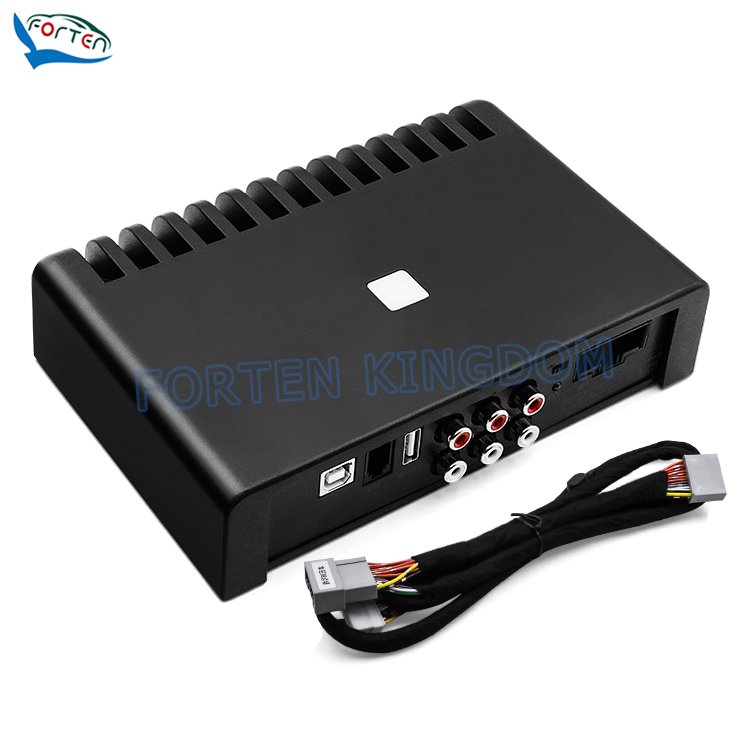 Car Audio Radio Car Interior Accessories Black Stereo Amps Car DSP Audio Processor Amplifier 6 Channels