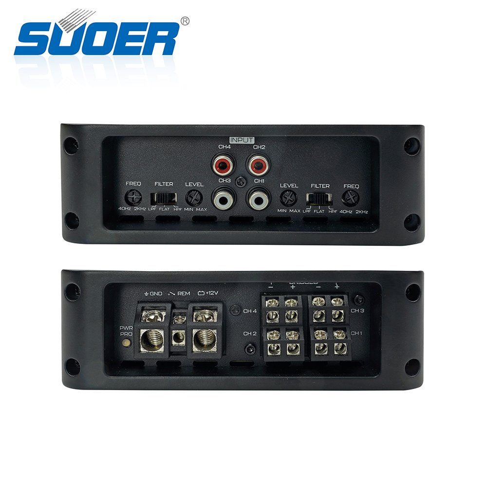 Suoer BC-150.4 Car Amplifier Class D Audio Car 4 Channel Amplifier Car 2000 Watts