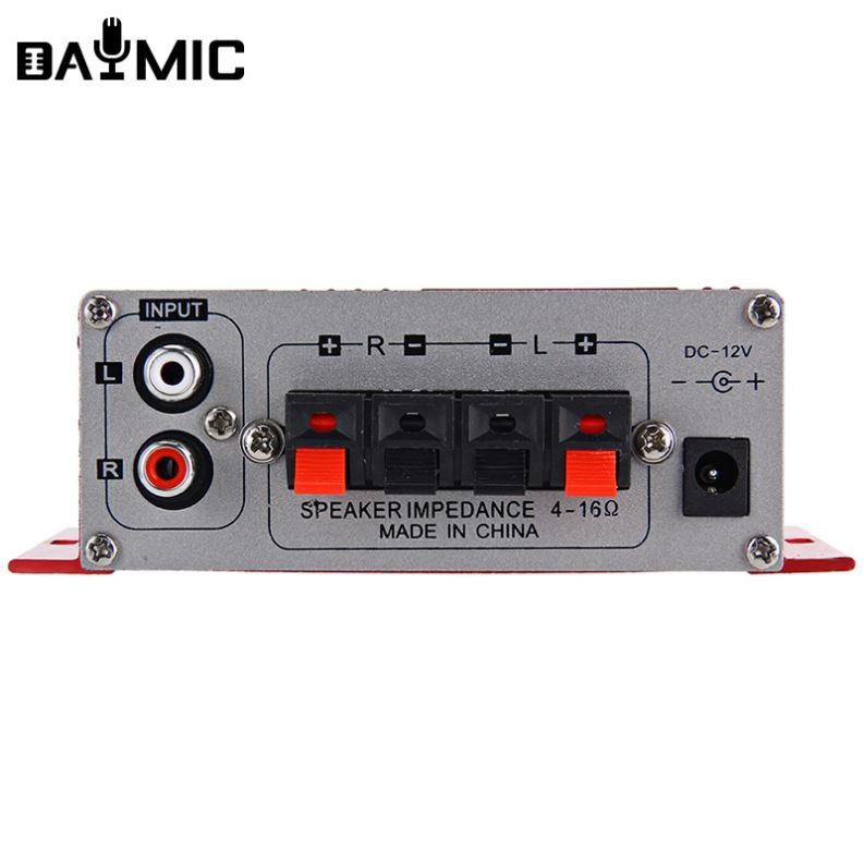 Factory HiFi 12V Mini Car Amplifier 2 Channel Auto Audio Stereo Digital AMP