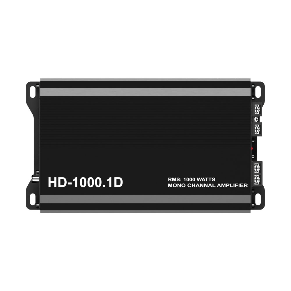 HD-1000.1D Class D Monoblock RMS 1*1000W Max 3000w Compact Size High Power Car Amplifier 12V