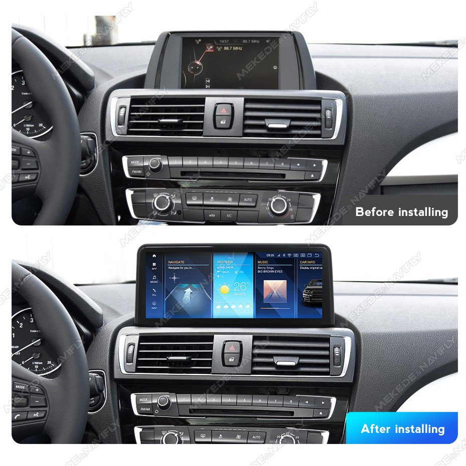 8+256G MEKEDE 10.25'' Android 13 Car-play Android Auto for BMW 1 Series 2013-2017 F20 F21 NBT System IPS HD Screen Optinoal