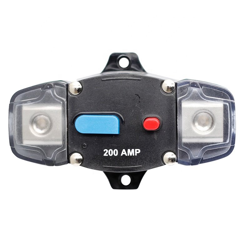 12-48 VDC 30A-300A Car Mini Fuse Holder Stereo Terminal Inline Circuit Breaker for Marine Boat Overload Protector