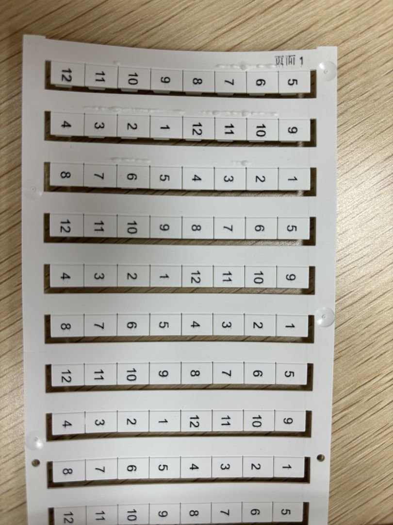 Support Customized Printing Weidmuller 1046350000 DEK 5/8 PLUS MC NE WS White Terminal Marker