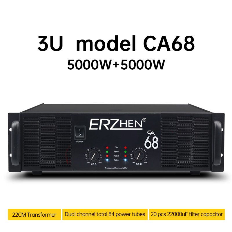 ERZHEN Set Success Rate Amplifier Circuit Switch Class 2-Channel 5000 Watt Brand Professional Audio Power Amplifier