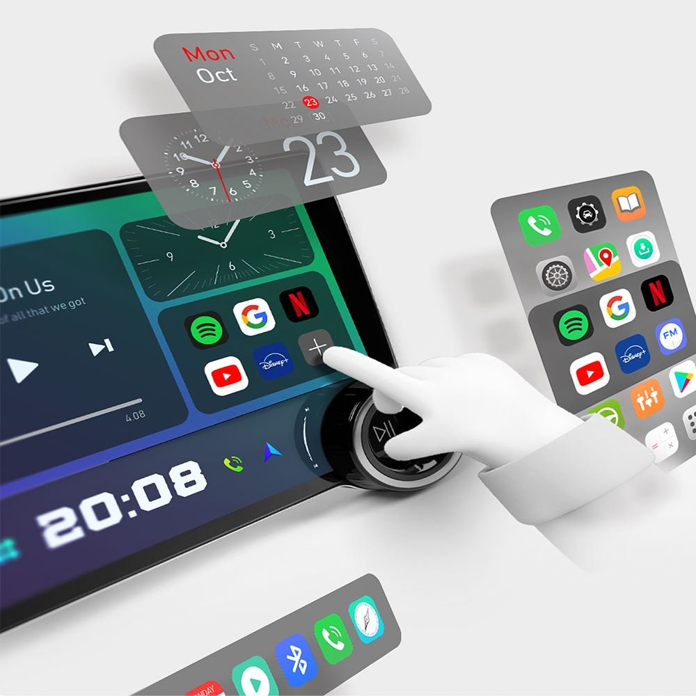 10.33 Inch Diamond X33 Carplay Box Multimedia System Android Auto DSP Car Play AI 2K Infinite Dual Knob Car Radio Player