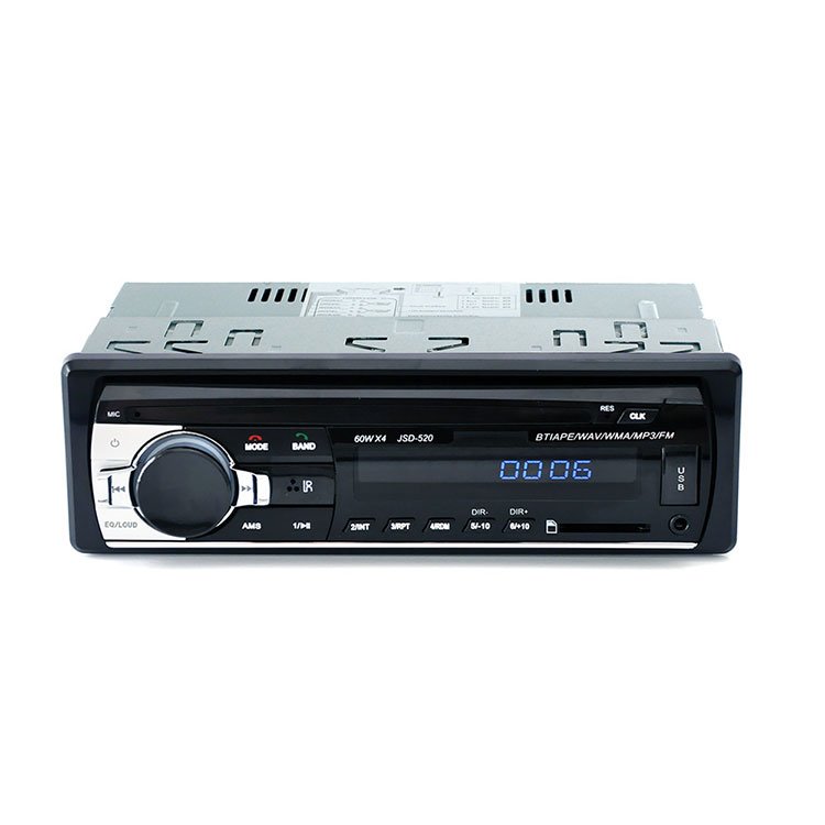 Car Stereo Radio JSD 520 MP3/WMA/WAV Player BT Wireless Hot Sale Floor Price FM/SD/USB/AUX Multiple EQ 1 DIN 12V