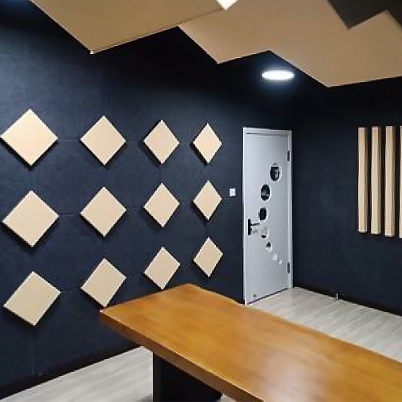 Home studio soundproofing material polyester fiber acoustic panel for sale