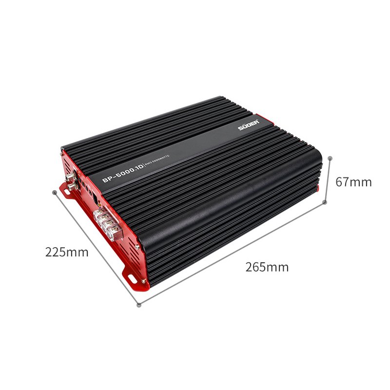 Suoer BP-5000 5000 Watt Car Amplifier Mono Channel Class D Audio With Crossovers Combination