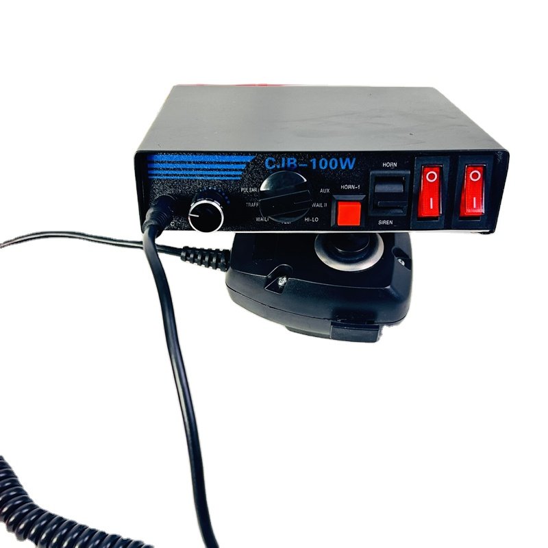 Electronic Warning Siren for Auto Portable Alarm Siren Speaker Remote CJB-100W 200W Amplifier 12v Car Amplifiers Audio Stereo