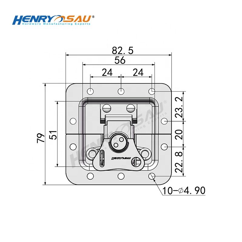 Speaker Accessories Parts Lock Special Tools Silver Small Recessed Butterfly Latches