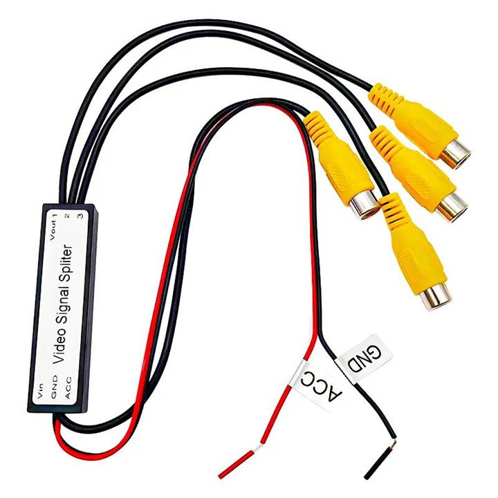 Hot Sale High Quality Durable Video Splitter 1 Point 3 Output Video Amplifier for Car Headrest Video Accessories