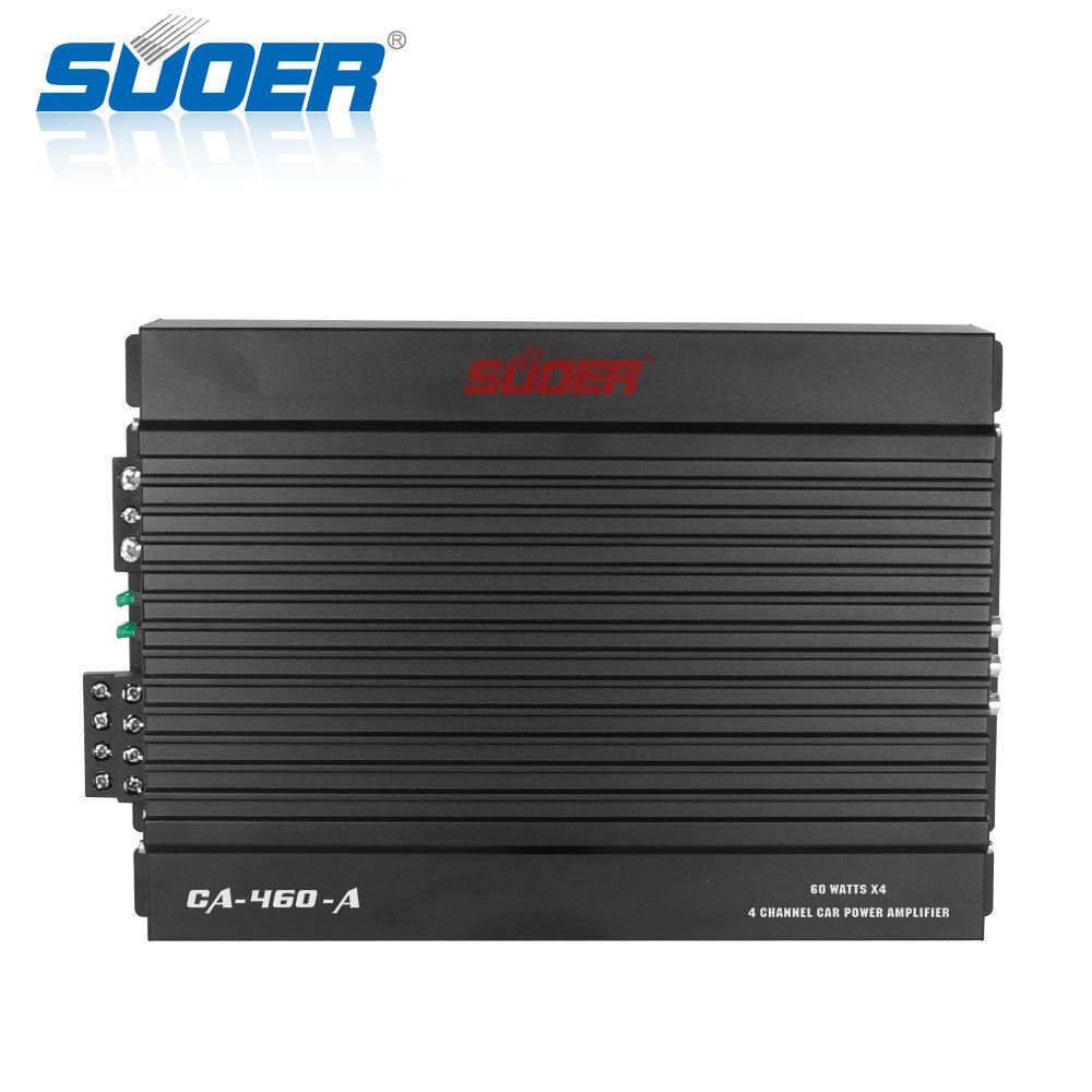 Suoer CA-460-A Hot Sale Car Music Amplifiers 12v 4 Channel Audio Amp Car Amplifier Korea