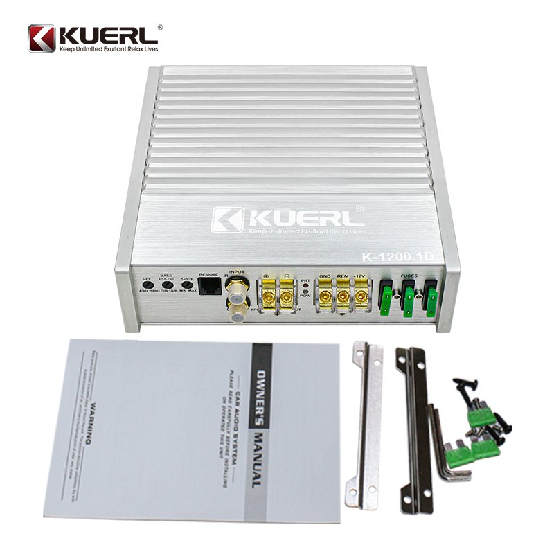 Class D Monoblock Car Amplifiers 1200W @1ohm Single Channel Car Auto Amplifier