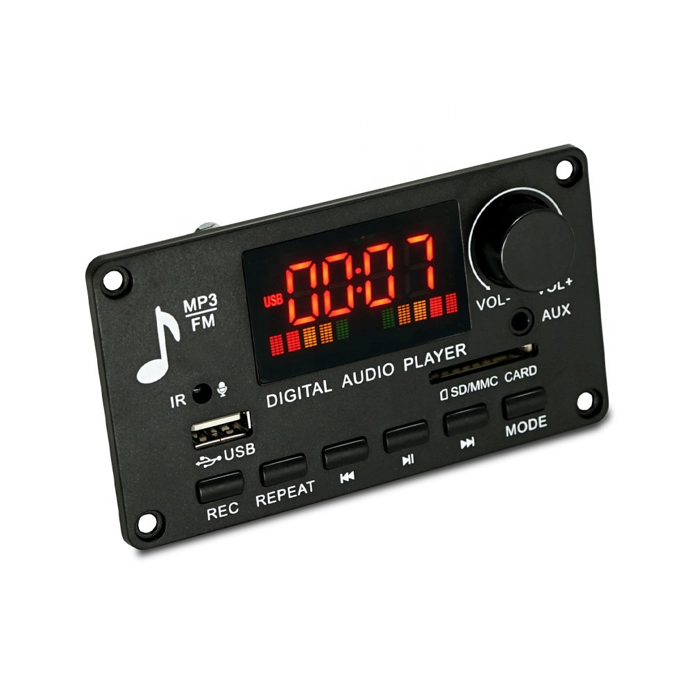 DC7V-26V AMP 2x40W BT Wireless Audio Speaker USB MP3 Player Module Power Amplifier Board Kit With Volume Turn Knob