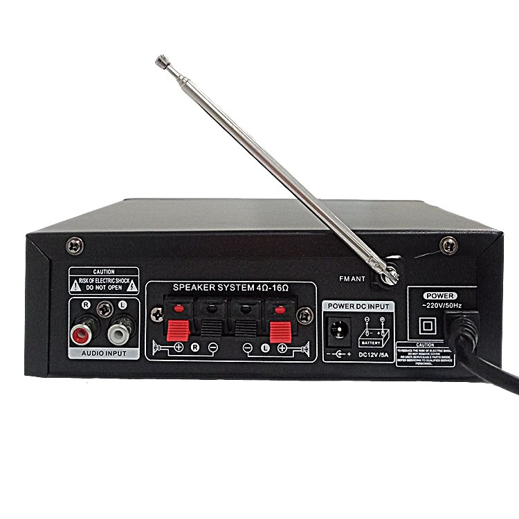 12V/24V&220V/240V Black Car Amplifier 4 Channel Sound Digital Auto Audio Power Amplifier Used Home Car Truck