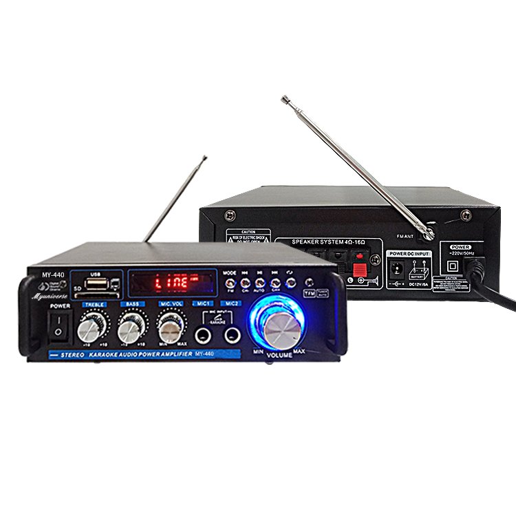 12V/24V&220V/240V Black Car Amplifier 4 Channel Sound Digital Auto Audio Power Amplifier Used Home Car Truck