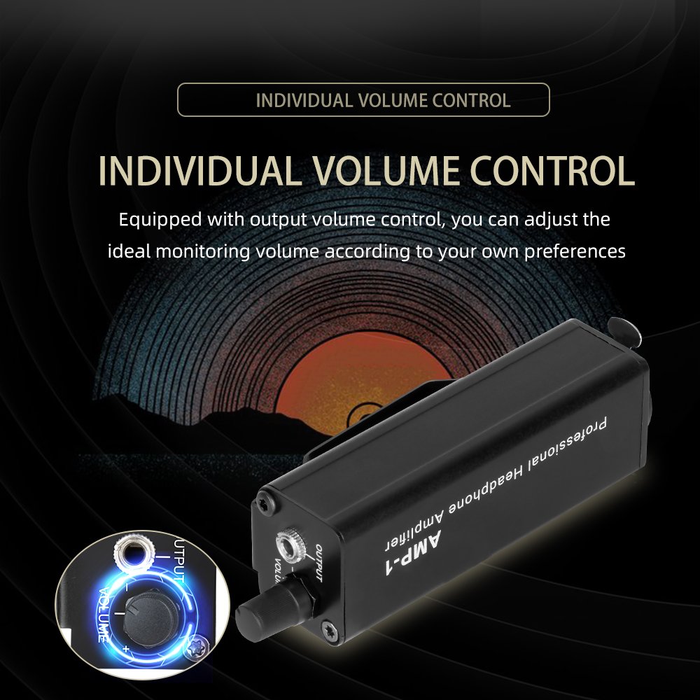 Portable Audio Interface Hifi Audio Amplifier Xlr Input 3.5mm Earphone Output Headphone Amplifier 4 Channel