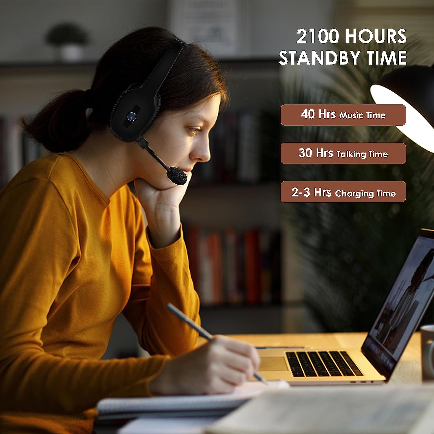 OEM Factory Bluetooth Phone Headset Office Call Center Business Earphone Wireless Headset with Microphone