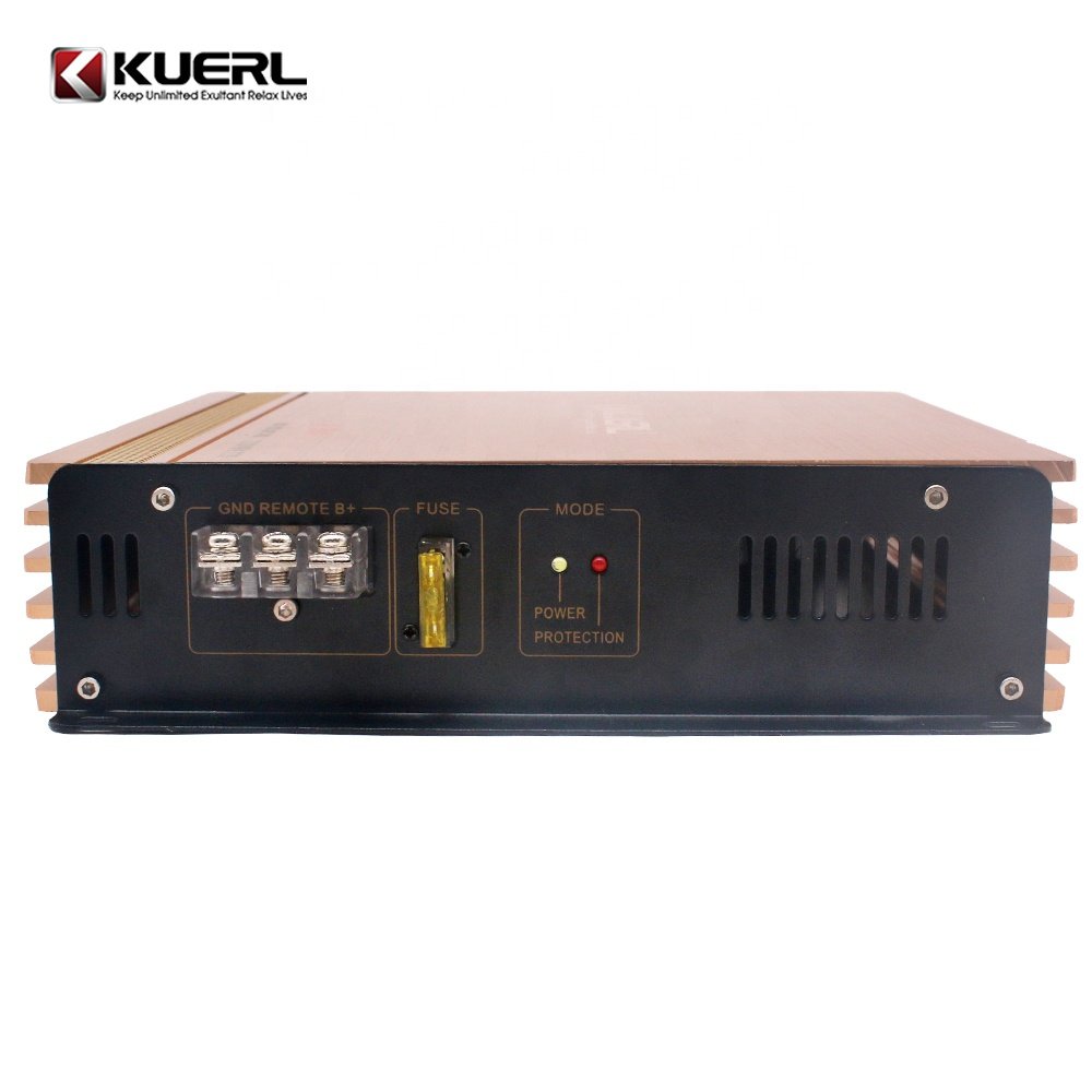 KUERL 12V Subwoofer Amplifier High Power 2 Channel Car Amplifier Class AB Auto Audio Power Amplifier