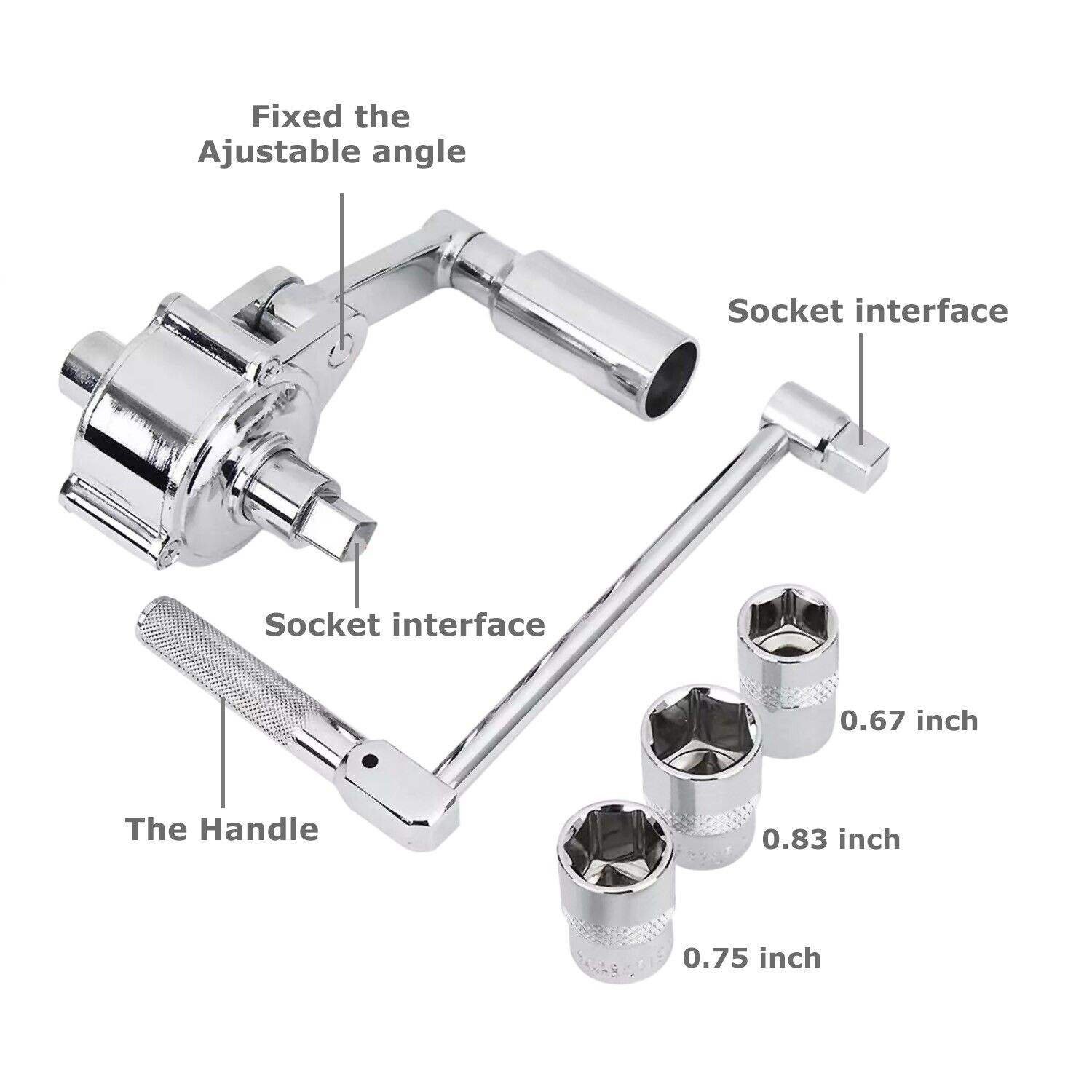 Car Repair Tool Kit Sedan Truck Torque Multiplier Wrench Labor Saving Spanner Lug Nut Lugnuts Remover
