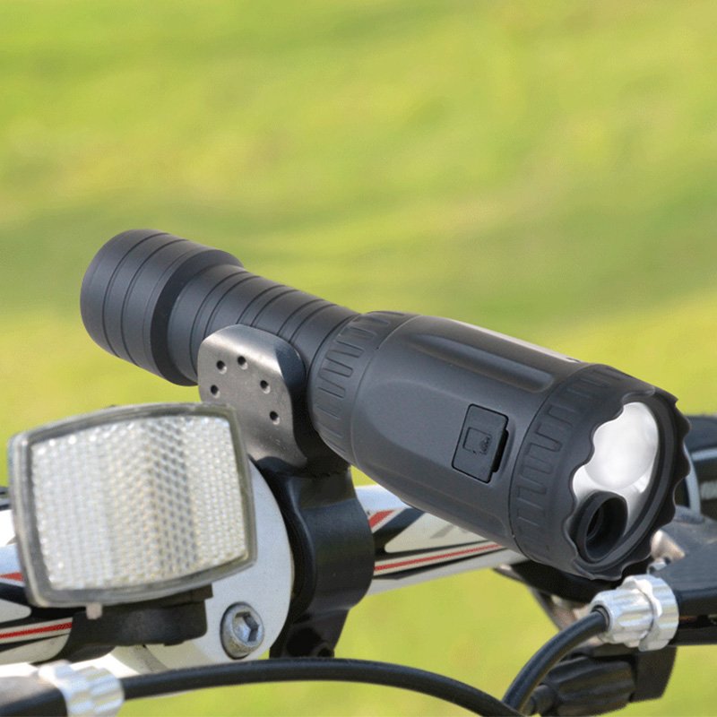 Durable Electric Waterproof Bike Lights Video Recording Equipment Bicycle Accessories Night Safety LED Flashlight