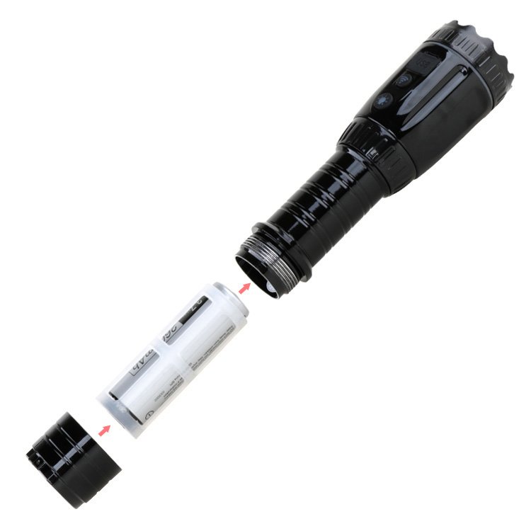 Durable Electric Waterproof Bike Lights Video Recording Equipment Bicycle Accessories Night Safety LED Flashlight