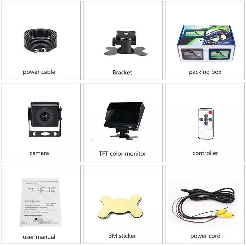 ZYX OEM 360 in Truck Rear Shockproof Camera Mini Recorder Front and Back Voice-activated Four-channel Monitoring