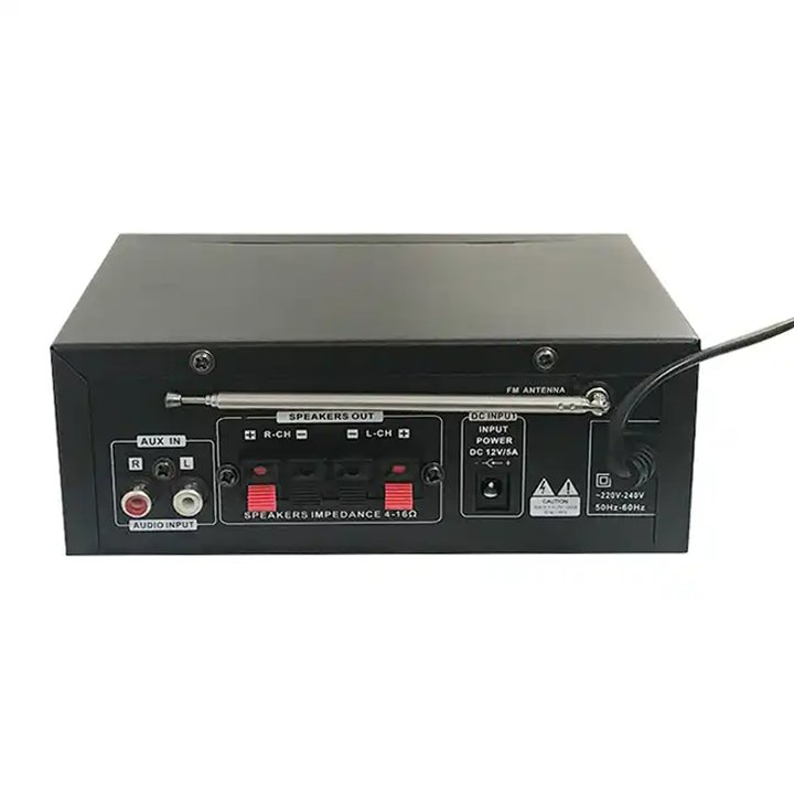 Car Music System Power Amplifier 12V 2 Channels Sound Digital Power Audio Amplifier for Home Theater Car Vehicle Karaoke Music