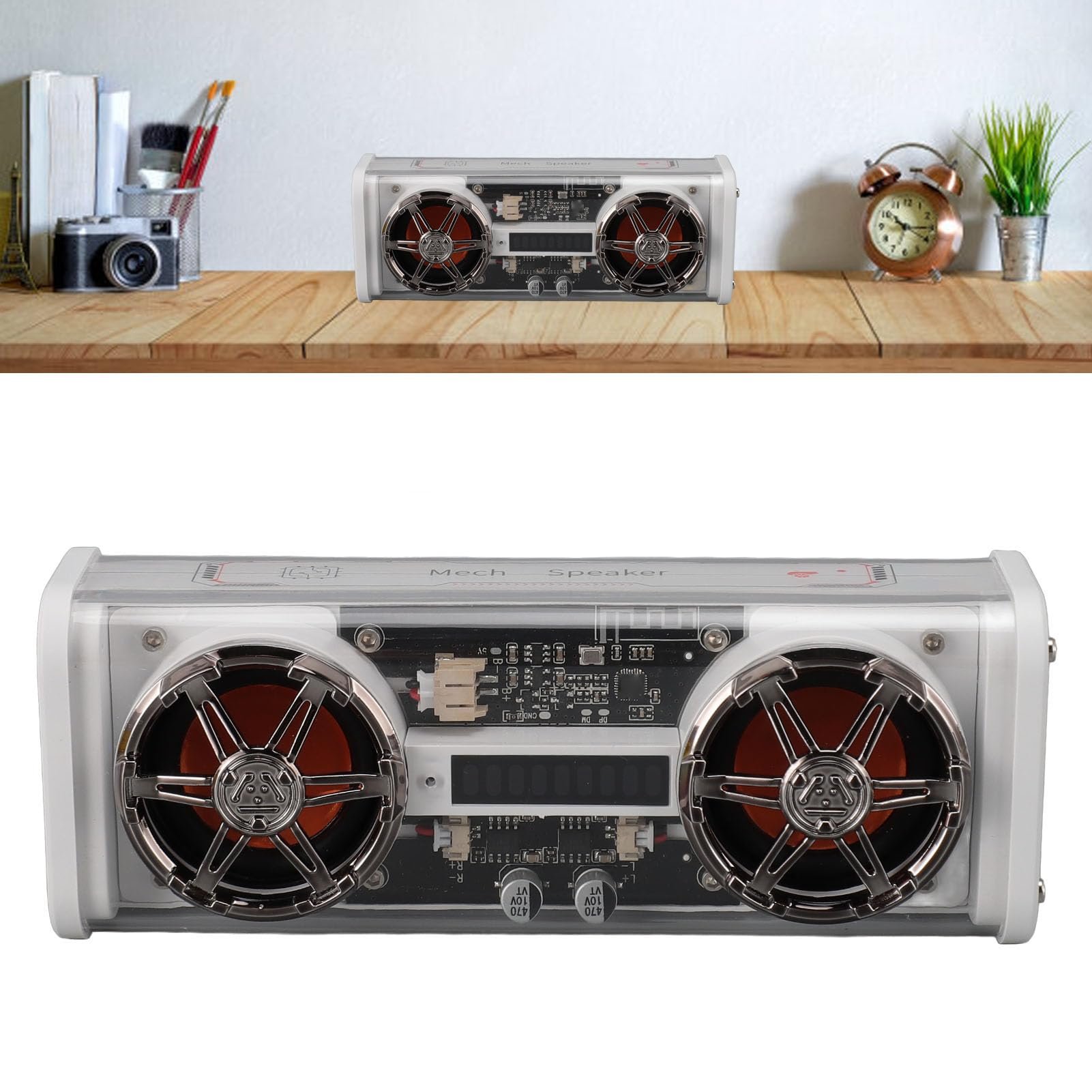 SHKL Wholesale Portable Wireless Speaker White Black Robot Waterproof Chip Music Studio Light Smart Gaming Party Outdoor Sport