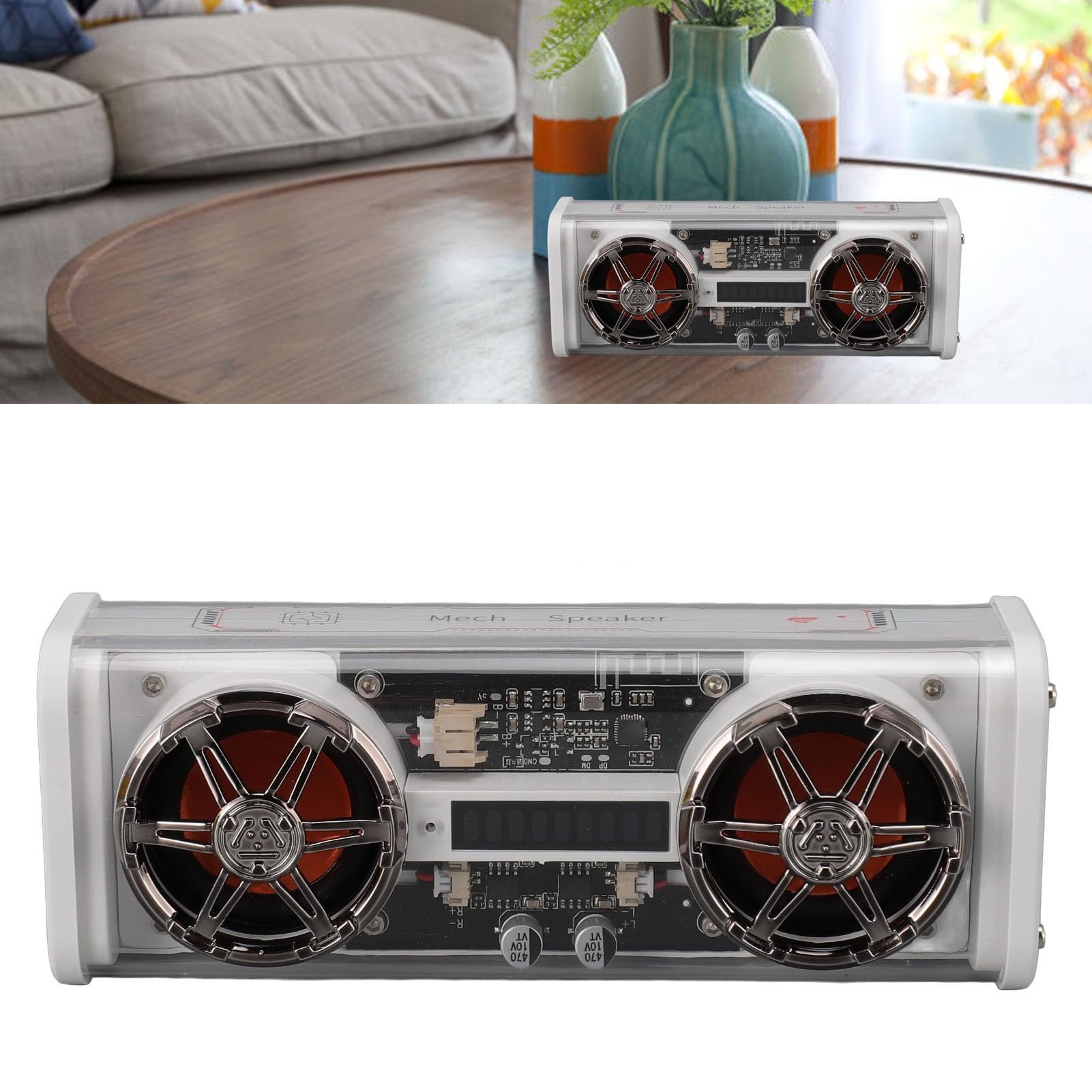 SHKL Wholesale Portable Wireless Speaker White Black Robot Waterproof Chip Music Studio Light Smart Gaming Party Outdoor Sport