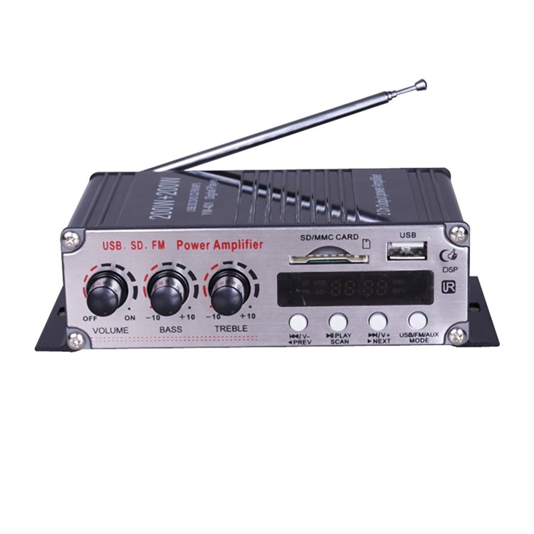 12V Hifi 2 Channel Class Car Audio Amplifiers BT Wireless Mini Amplifier