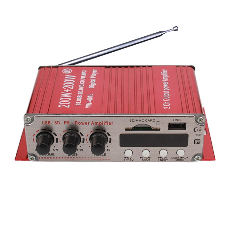 12V Hifi 2 Channel Class Car Audio Amplifiers BT Wireless Mini Amplifier