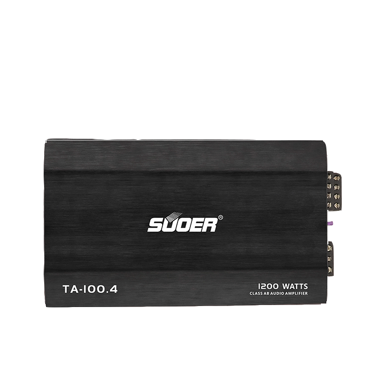 Suoer TA-100.4 Car Amplifier Full Frequency Car Sound System Audio Amplifier
