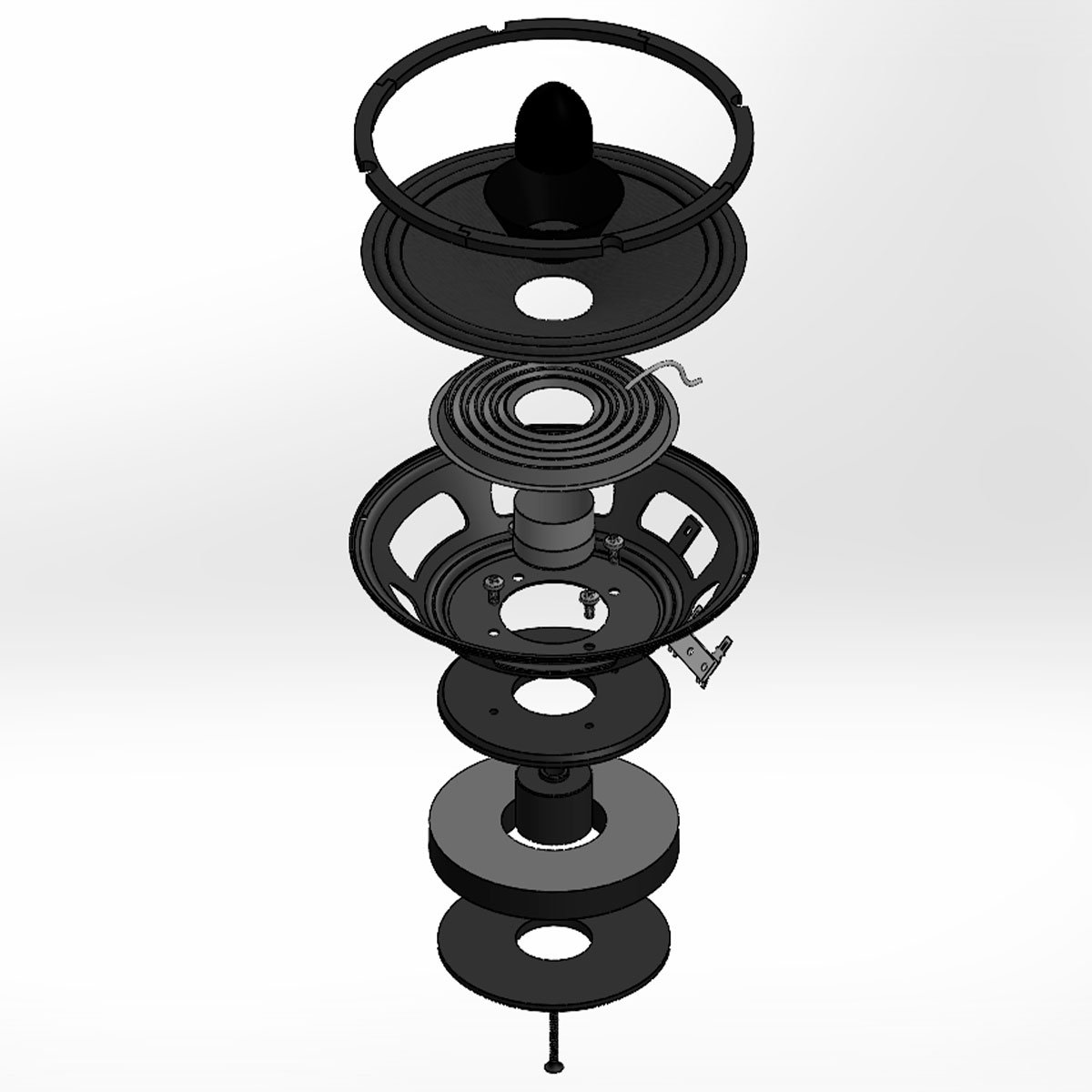 Taramps 6" FH 200S 4 or 8 Ohms Car Audio Speaker 100 Watts Rms 200W Max Woofer Mid Bass to Mid High Loudspeaker 6 Inches Full