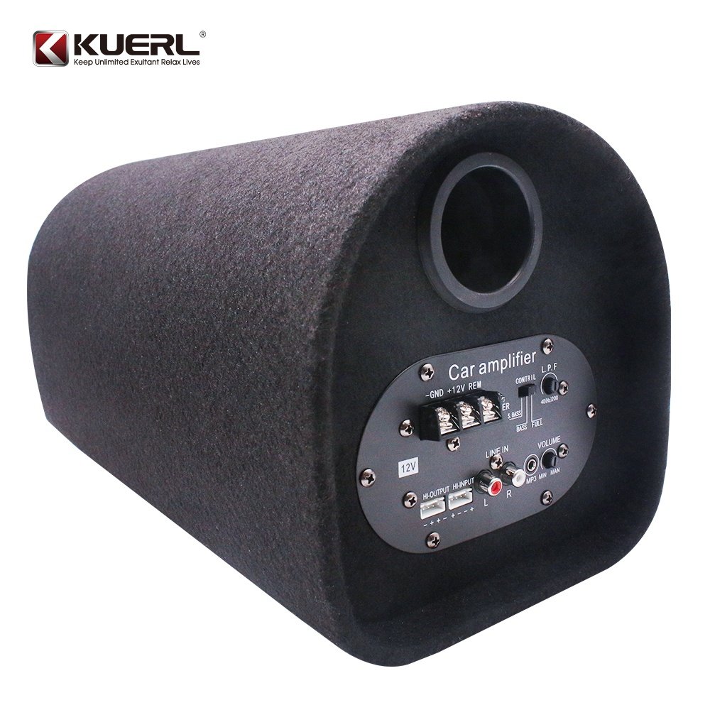Competitive Price Car Audio Tunnel Subwoofer with Amplifier 6 Inch Car Bass Tube Subwoofer
