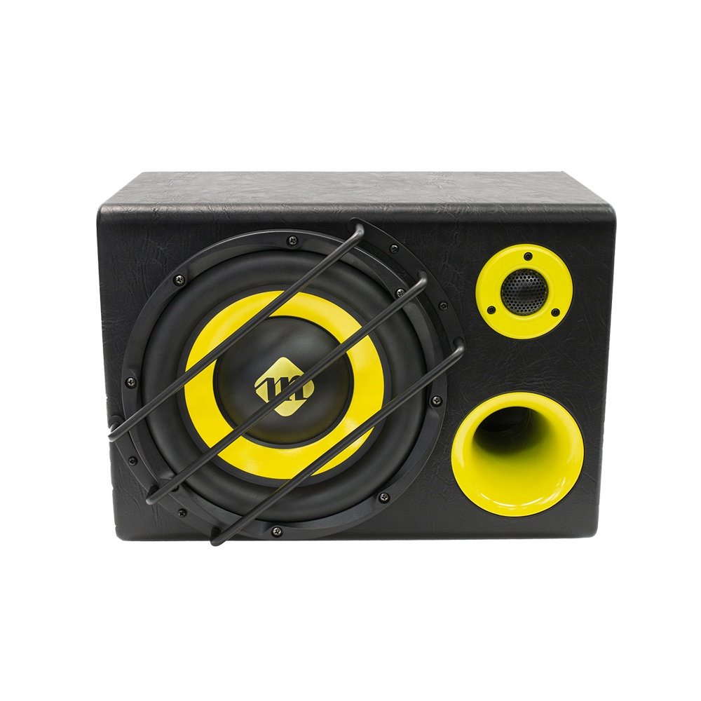 MAGICAL 12 Inch 600W Wooden Cabinet 12V Aluminum Panel Big Magnet Subwoofer 12 Inch Car Subwoofer and Amplifier Combo