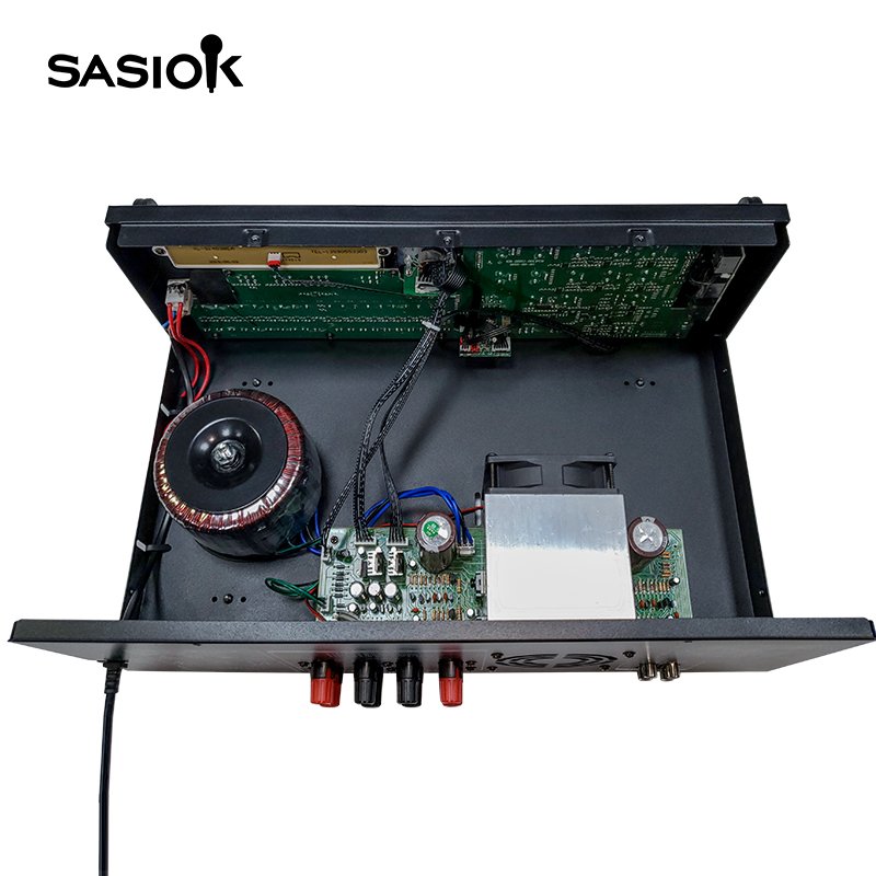 4.0 Channel KB-203U Karaoke Amplifier 20-band EQ Amplifier with BT/USB/SD/AUX/Mic. Mixing/delay Functions.