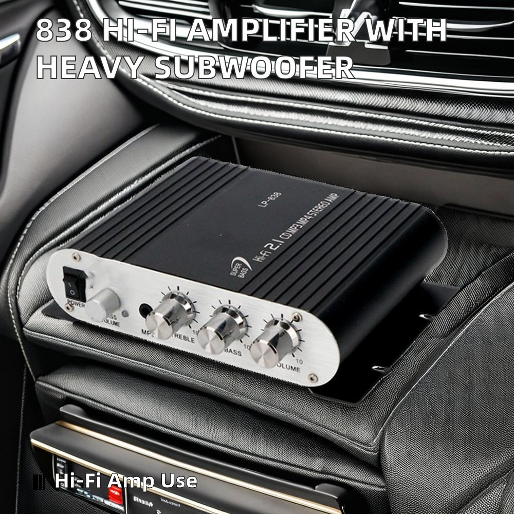 838 Hi-Fi Amplifier 2.1CH High Power Heavy Subwoofer Linear Category Product