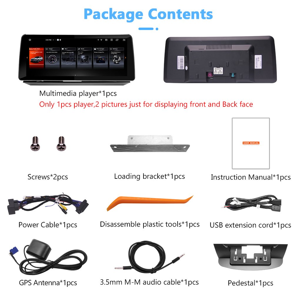 Car GPS Multimedia System 4+64GB Car Radio Stereo Car GPS Navigation for BMW bmw E60 2004-2008