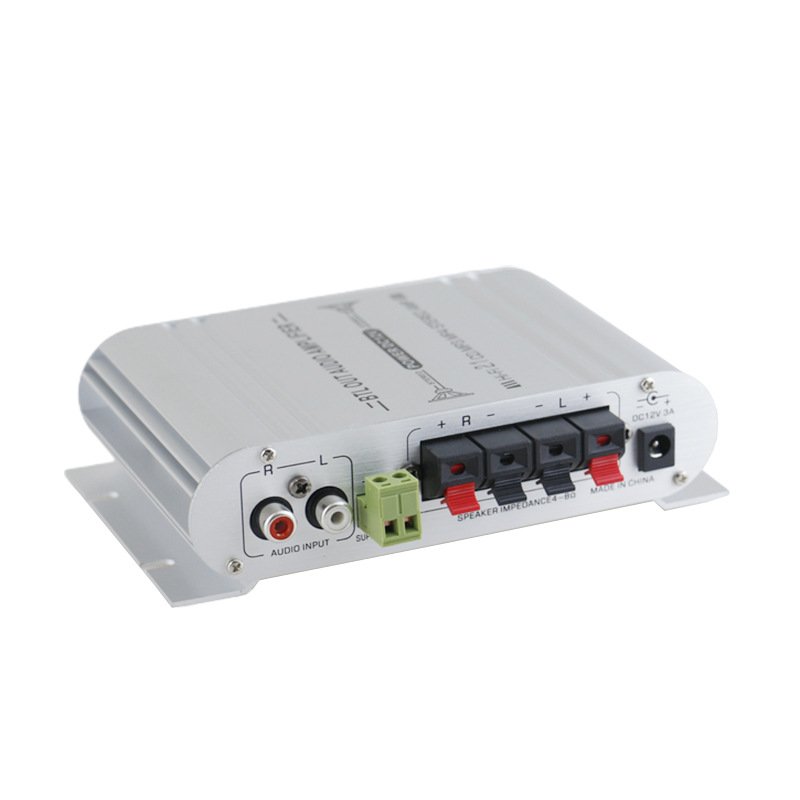 ST-838 Amplifier 2.0+ Subwoofer Amplifier 2.1 Channel Subwoofer Metal Aluminum Portable 2.1 Speaker Car Amplifier