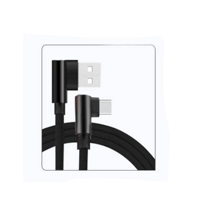 Pop-Up Free Double Elbow Nylon Braided USB Data Cables Commonly Used Accessories for Charging Phones