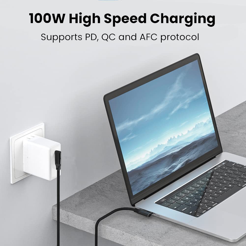 Pop-Up Free Double Elbow Nylon Braided USB Data Cables Commonly Used Accessories for Charging Phones