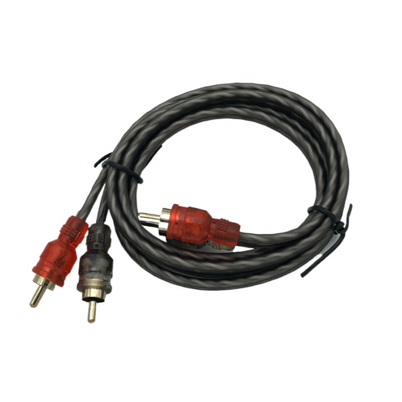 Good Price OFC Audio signal Cable High Quality Car Audio RCA Cable Amplifier RCA Connector 5m RCA Cable for Car