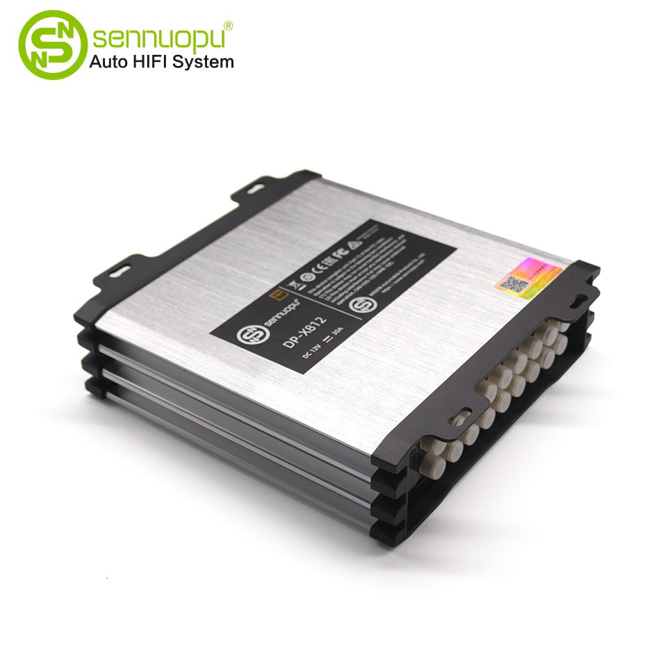 Sennuopu X812B 12 Ch Car Audio DSP 8 Ch AMP 50 Watts RMS Power with HD Bluetooth for BMW Universal Audio Sounds Card Class AB